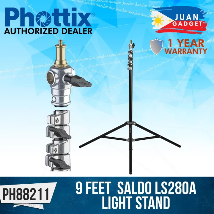 Phottix Saldo 280 Air Cushion Heavy Duty Light Stand 280cm or 9