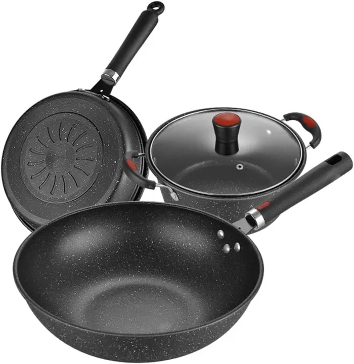 Megahome Induction Cooker Pots and Pans Set Non Stick Cookware set