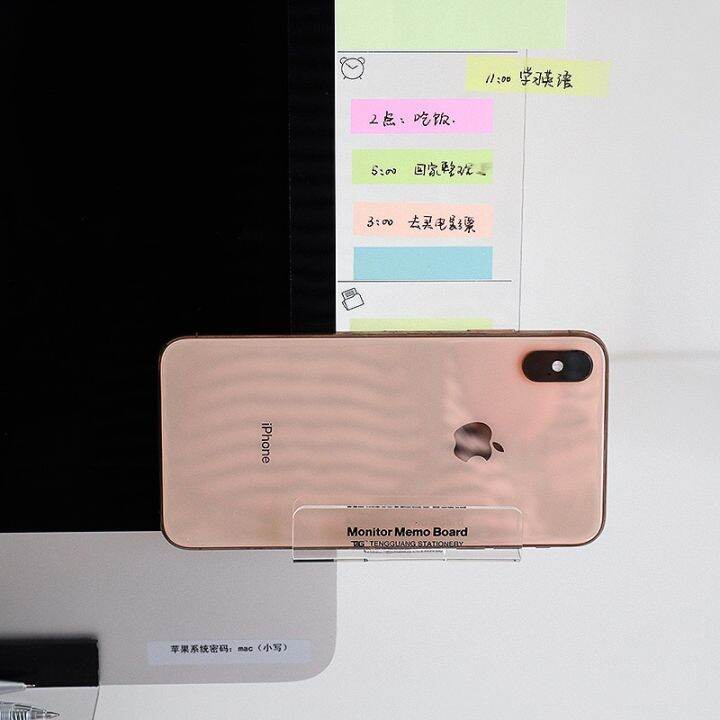 creative-acrylic-monitor-message-memo-board-for-sticky-note-transparent-name-card-phone-holder-desktop-plastic-holder-stationery