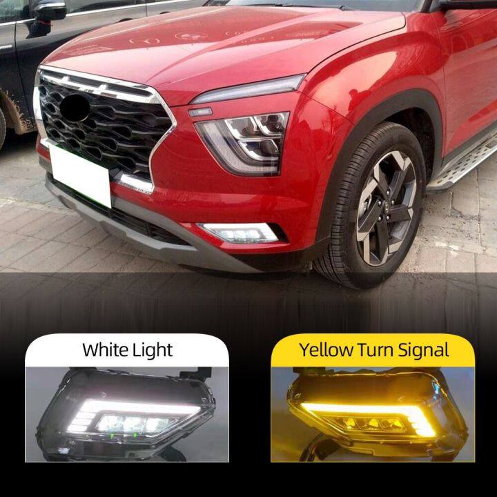 2PCS Car DRL For Hyundai Creta IX25 2020 2021 LED Daytime Running Light ...