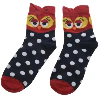 New Lovely Fashion Unique for Women and Girls Cute Cartoon Owl Cotton Socks