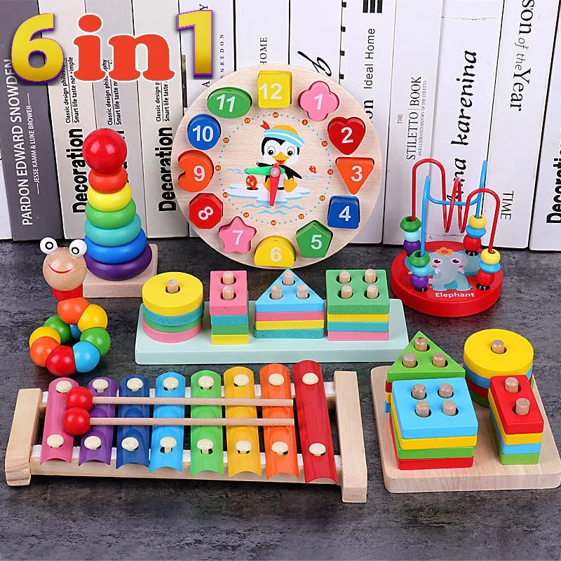 wooden educational toys for 1 year olds