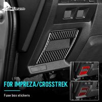 【YF】∈  AIRSPEED Carbon for Subaru Crosstrek Accessories Interior Trim Car Fuse Holder Storage Frame Cover Sticker