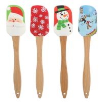 4ชิ้นเครื่องมือทำขนมอบที่ขูดครีม Spatulas (คละสี)