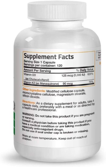 Viên uống vitamin k2 & d3 tối ưu hấp thụ canxi cho cơ thể hỗ trợ tăng - ảnh sản phẩm 3