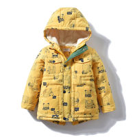 Teenage Big Boys Winter Jacket  Childrens Disguise Fur Hooded Outwear Kids Thicken Warm Coat for Boys 4 6 8 10 12 14 Years