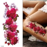 waterproof tattoo temporary sticker tattoo flower water transfer rose temporary tattoos on the body art girls bikini stickers