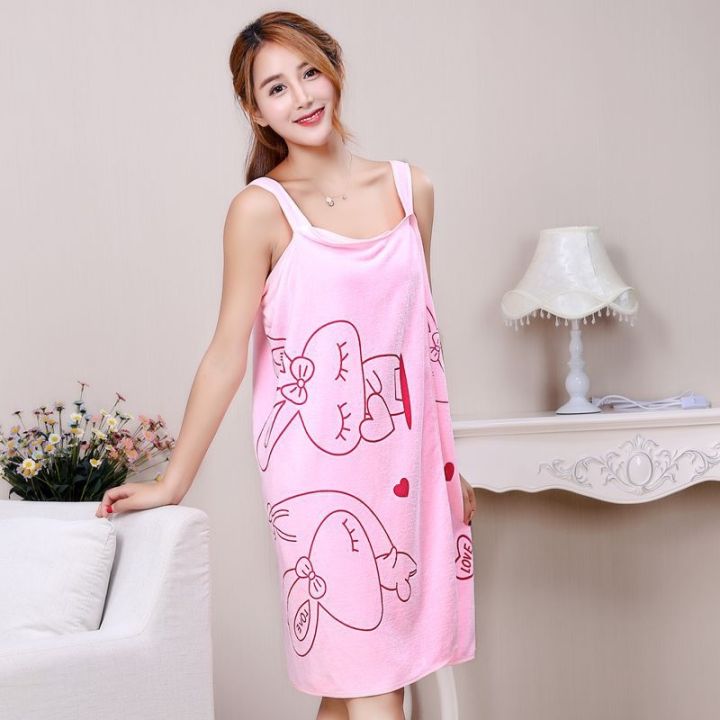 hotx-cw-2023-wearable-soft-thicken-woman-bathrobe-absorbent-wear-hotel-accessories