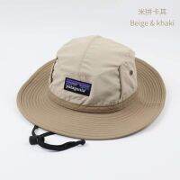 Quick-Drying Wide Brim Hat Breathable Waterproof Fishermans Hat Mens Patchwork with Drawstring 〖QYUE〗