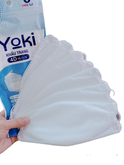 Gói 6 cái khẩu trang 4d yoki mask - chống bụi pm2.5 kháng khuẩn virus - ảnh sản phẩm 8