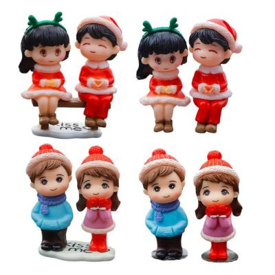 Car Couple Decoration Cartoon Couple Figurines Dashboard Ornament Multi-Purpose Decoration Supplies for Bedrooms Homes Cars Offices handy