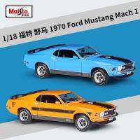 Maisto 1:18รถคลาสสิกสไตล์ใหม่ขายดีรุ่น1970 Ford Mustang Mach1รถโลหะผสมหล่อตายแบบคงที่ของขวัญของสะสมของขวัญ