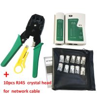 （Conbo metals） Stripping Crimping คีมเครือข่ายสาย Clamp คีม Professional เครื่องทดสอบสายเคเบิลเครือข่าย RJ45 RJ11 RJ12 CAT5 UTP LAN Cable Tester