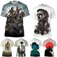 fashionable Product Hot Summer Short Sleeve 3d T-short Tv Series the Walking Dead Pattern Fashion Round Neck Casual Short Sleeve Mens Top Short Sleeve comfortable