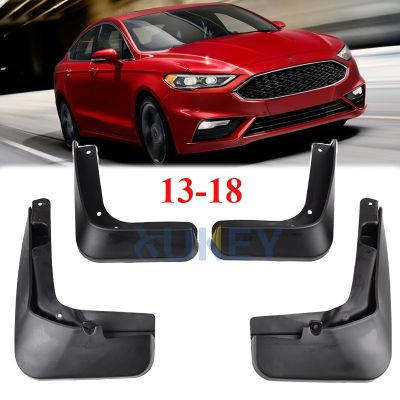 สำหรับ Ford Fusion Mondeo 2013 2014 2015 2016 2017 2018ชุด Molded Mud Flaps Splash Guards Mudguards ด้านหน้าด้านหลัง Fender