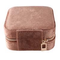 Plush Velvet Travel Jewelry Box Organizer Jewelry Travel Organizer Small Jewelry Box for Women Earring Case