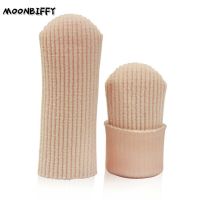 ♞ Fabric Cover Ribbed Knit Gel Finger Toe Caps Protector Cover Sleeves Tube for Pain Relief Guard Foot Care Tools Skin Care Tool