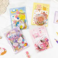 40Pcs/lot Deco Washi Diary Sweet Scrapbooking Aesthetic Stickers Kawaii Cartoons Animals Planner Bullet Journal Kid Stationery