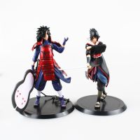 【100%-New】 Sarkar Express ตุ๊กตา Uchiha Sasuke Madara หุ่นแอคชั่น PVC 18ซม. เซ็ตหุ่นจำลองของเล่นหุ่นอะนิเมะต่อชุด