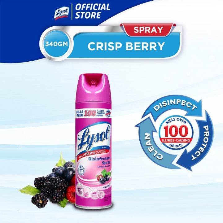 Lysol Disinfectant Spray Crisp Berry 340g Lazada PH