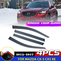 หน้าต่างรถ Visor สำหรับมาสด้า CX-5 CX5 KE 2013 ~ 2017 2014ประตูควัน D Eflector ยามปกกันสาดอาทิตย์ฝนคิ้วอุปกรณ์เสริม