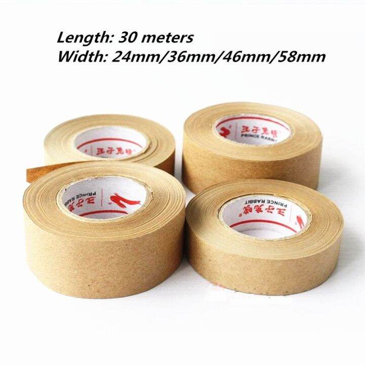 1-roll-30m-kraft-paper-tape-bundled-adhesive-paper-tapes-sealed-water-activated-carton-painting-sticker-for-art-painting-tape-adhesives-tape