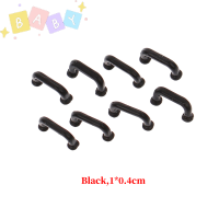 FactoryOutlete?Cheap? 1ชุด1:12 dollhouse door Handle cabinet Handle เฟอร์นิเจอร์ตู้เสื้อผ้า decortoy