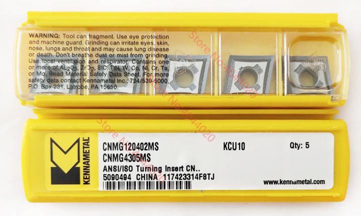 cnmg120404mp-kcu10-เม็ดมีดคาร์ไบด์-kennametal-10-ชิ้น