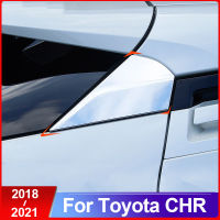 สำหรับ Toyota C-HR CHR 2016 2017 2018 2019 2021 2020หน้าต่างด้านหลังสปอยเลอร์ฝาครอบด้านข้างสามเหลี่ยมหางอุปกรณ์ประดับตกแต่ง