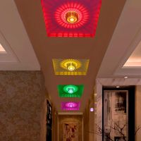 ZZOOI Modern Ceiling Light Colorful Indoor LED Ceiling Lamp 3W wall Sconce for Gallery Balcony lamp Porch light corridor Light Fixture