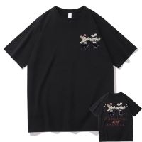 Anime Demon Slayer Uzui Tengen Funny Ninja Muscular Mouse Double Sided Graphic T-shirt Men Fun Cute Tshirt Man Streetwear XS-4XL-5XL-6XL