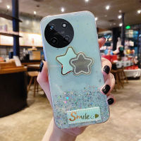 KOSLAM เคสโทรศัพท์กระจกวาวห้าแฉกดาวสำหรับ Realme 11 4G 5G 11X 11 Pro 11 Pro 11 Pro + C51 C53 OPPO A38 C55 4G A58 4G A78 4G A98 5G คลังสินค้าพร้อมปลอกโทรศัพท์มือถือ TPU แบบใหม่