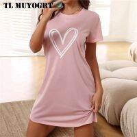 Sleepwear Cotton Night O-neck Nighties Nightgown Loose Nightdress Nightwear Homewear