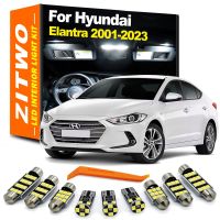 ZITWO ชุดหลอดไฟเสริม LED ภายในไฟส่องแผนที่การอ่านรูปทรงกลมสำหรับ Hyundai Elantra 2001- 2016 2017 2018 2019 2020 2021 2022อุปกรณ์เสริม2023