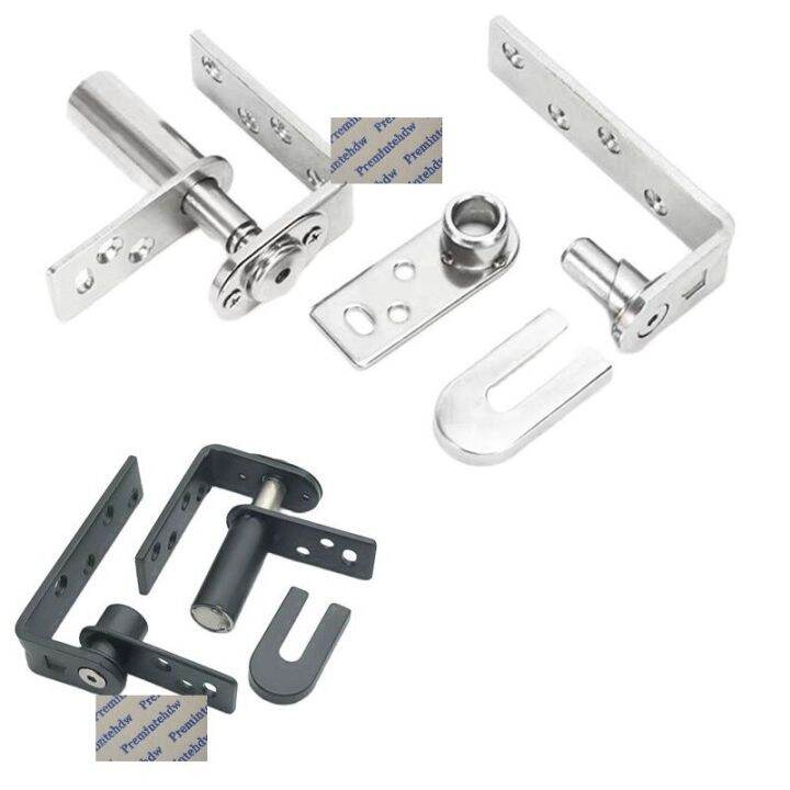 1Pair 304 Stainless Steel Self Closing Pivot Hinge Public Toilet ...