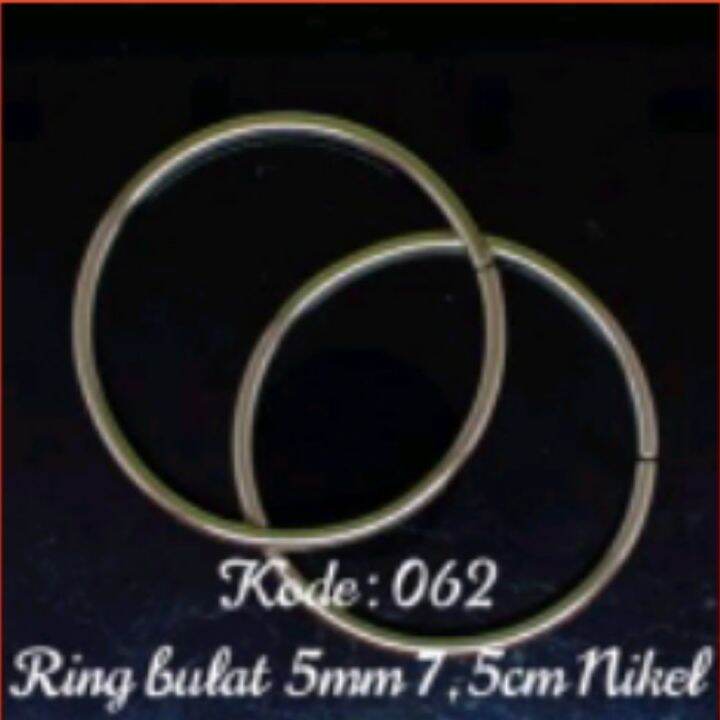 Ring Bulat Besi Tebal 5mm Uk 75mm Kode 062 Warna Nikel | Lazada Indonesia