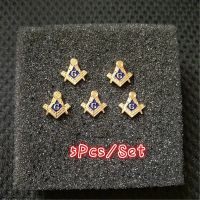 hot【DT】 5Pcs/Set Classics Masonic Logo Brooches Pin Metal Lapel Badges Brooch for Mens and Womens Freemasonry Jewelry