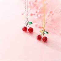 【DT】hot！ New Flash Of Small Plated Jewelry Temperament Fruit Clavicle Chain Pendant Necklaces  XL152