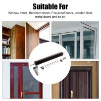 ✕✔▬ Aluminum Alloy Automatic Door Soft Close 90 Degrees Metal Automatic Door Closer 35KG Positioning Soft Closing Furniture Hardware