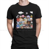 Novelty Squad Picture T-Shirts Men Crew Neck Pure Cotton T Shirt Toca Life World The World Of Exquisite Cartoons Tee Shirt