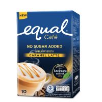 Equal Cafe Caramel Latte อิควล กาแฟปรุงสำเร็จ ชนิดผง คาราเมลลาเต้ 150กรัม 10ซอง