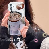 MrHaha เคสสำหรับ OPPO A57 A78 A17 A17k A77 A77s A76 A96 A16 A16s A15 A15s A94 A5s A7 A3s A33 A95 A93 A53 2020 Reno 5 A5 A9 A54กาแฟ A54 A74โค้งงอเป็นลอนปกป้องกันเนื้อนิ่ม TPU