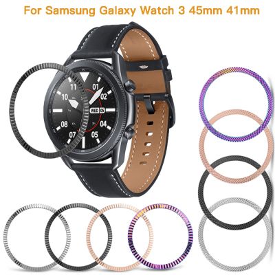 ✶ Pierścień Bezel do Samsung Galaxy Watch 3 45mm 41mm metalowa ochrona przed zarysowaniem stylizacja rama pokrywy skrzynka dla Galaxy Watch 3