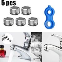 5x Perlator Faucet Aerators Regulator M24 Water Tap Perlators Water Parts Element Mixing Nozzle Wrench Faucet Aerators For Taps