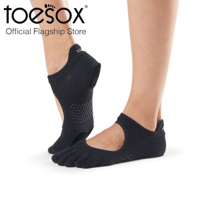 ToeSox โทซอคส์ ถุงเท้าเต้นแยกนิ้ว มีแถบหนังใต้จมูกเท้าและส้นเท้า รุ่น Prima Bellarina ปิดนิ้วเท้า