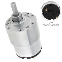 DC24V 37GB-520 200RPM มอเตอร์ลดขนาดเล็กพร้อมเกียร์โลหะและแรงบิดสูง