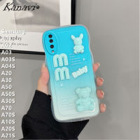 Kanavi เคสมือถือไล่สีแฟชั่นสำหรับ Samsung Galaxy A01 A03 A03S A04S A20S A21S A20 A30ที่ A50 A50S A30S A10S หรูหรา3D เคสโทรศัพท์ลายลอนใหญ่