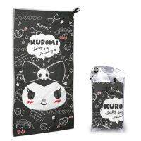 Sanrio Kuromi 40*80ซม. Handuk Cepat KERING แฟชั่นผ้าเช็ดหน้าพิมพ์ลายซูเปอร์ไฟนผ้าเช็ดตัวไฟเบอร์