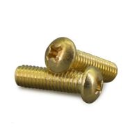 5-50pcs/lot Brass pan head machine screw M2 M2.5 M3 M4 M5 M6 m8 Brass phillips round Head machine Screws