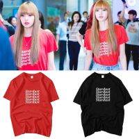 COD DSDFHFHGG เสื้อเชิ้ตแขนสั้นนักเรียนฤดูร้อน BLACKPINK LISA เสื้อยืด street the same t-shirt women short sleeved student summer